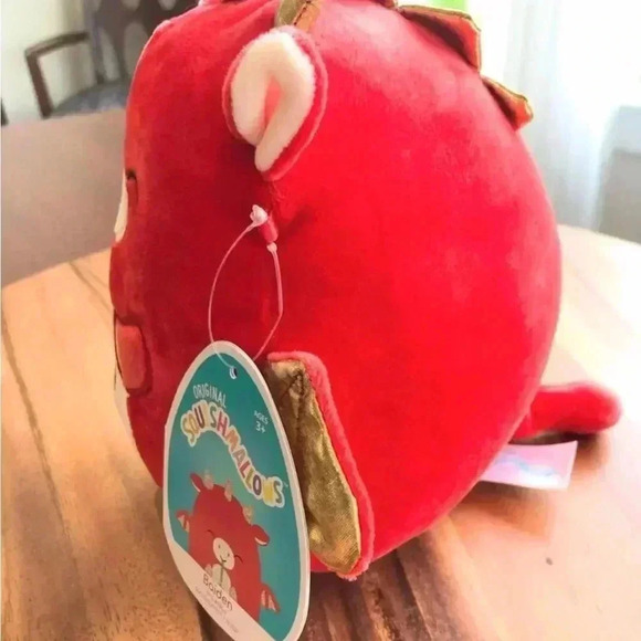 Squishmallows 8” Baiden the Red Dragon -Official Kellytoy NWT - Picture 3 of 12